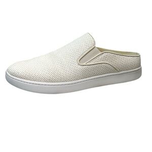 Vince White Mules Shoes Women’s 9.5 Blair Thread Textured Slip On Loafer Sneaker
